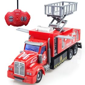Children's Wireless Remote-control Automobile Electric Jeep Toy (Option: Lift Fire Truck)