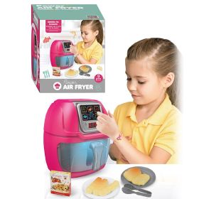 New Children Play House Kitchen Simulation Toy Air Fryer (Color: Red)