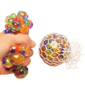 Stress Relief Ball Squeezing Toy TPR Soft Rubber Slow Rebound Vent Ball (Option: 6cm Net Grape Ball)