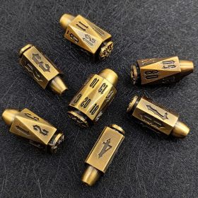 Bullet Metal Dice Suit Multi-sided (Option: Ancient & Gold)