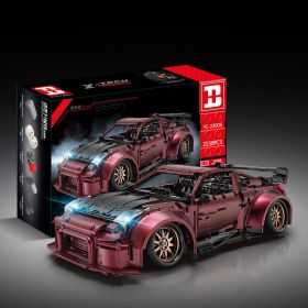 Sports Car Model Small Particle Building Blocks Toy (Option: Static version)