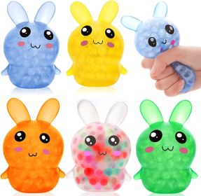 Stress Relief Ball Squeezing Toy TPR Soft Rubber Slow Rebound Vent Ball (Option: Rabbit Grape Ball)