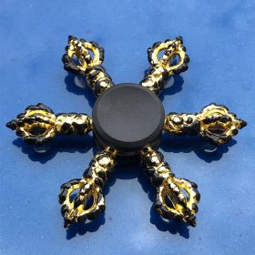 Retro Metal Alloy King Eating Chicken Fingertip Gyro (Option: Wukong Regional Popular Style)