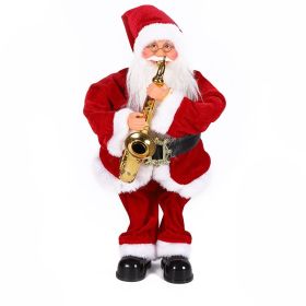 Music Electric Swing Santa Claus Decoration Toys (Option: FYB201612)