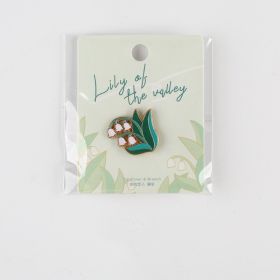 Letter Lover Brooch Cute Animals (Option: Lily of the valley)