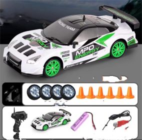 2.4G Drift Rc Car 4WD RC Drift Car Toy Remote Control GTR Model AE86 Vehicle Car RC Racing Car Toy For Children Christmas Gifts (Option: 124 Track GT500-Standard)