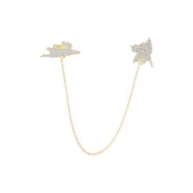 Game Medallion Jewelry Silk Scarf Buckle (Option: XZ5405)