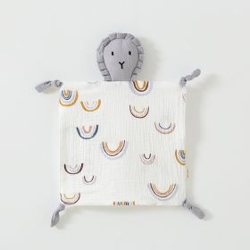 Baby Board Doll Plush Fabric Toy (Option: Gray Red Rainbow)