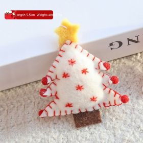 Material Ankle Bite Christmas Poison Pendant (Option: Wool Christmas Tree White)