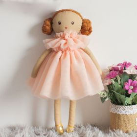 Children's Gift Girl Comfort To Sleep With Cute Ragdoll Plush Toy (Option: Yellow Shawl Group Doll-35cm)