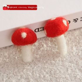 Material Ankle Bite Christmas Poison Pendant (Option: Wool Mushroom)