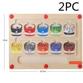 Wooden Magnetic Beads Children Thinking Educational Toys (Option: Classification Board-2PCS)