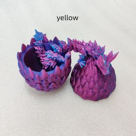 3D Printing Movable Joint Creative Ornaments (Color: Yellow)