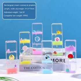 Creative Oil Drops Decoration Toys Home (Option: Random Color-Long Three Cream Color)