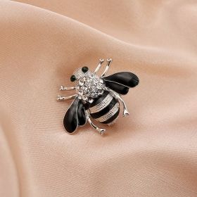 Cartoon Cute Bee Zircon Diamond Pearl Brooch (Option: 8style)