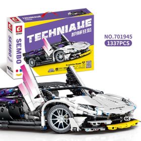 Children Educational Assembly Sports Car Building Blocks Toy (Option: Sports Car Static Version)