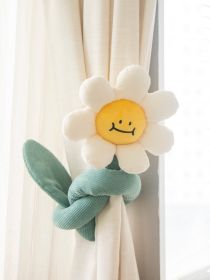 Cotton Flower Long Pillow Huge Funny Big Flower Cute Tulip Curtain Buckle Ins Style Tulip Cartoon Flower (Option: SUNFLOWER-100cm)