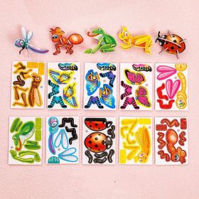 Cartoon Dinosaur 3D Puzzle Model Children DIY Handmade (Option: Insect Puzzle Random One)