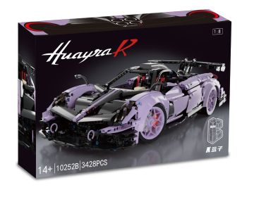 Assembled Sports Car Building Blocks Toy Suit (Option: 10252B Purple Version)