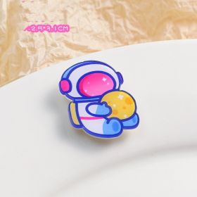 Cartoon Acrylic Brooch Cute Decorative Accessories (Option: Fantasy Moon)