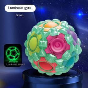 Decompression Fingertip Gyro Football Magic Ball Desktop Decompression (Option: Luminous Gyro Green-Fingertip Gyro)