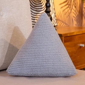 Creative Modern And Simple Living Room Sofa Cushion Shaped Twist Knot Bedside (Option: Gray Triangle Pillow)