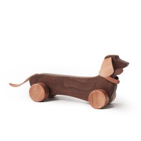 Black Walnut Solid Wood Ornaments For Children's Puzzle (Option: Dog)
