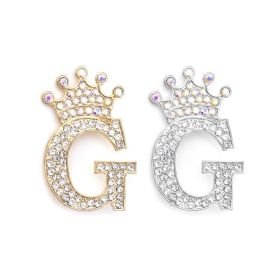 Fashion English Letter Brooch Creative Clothing Accessories (Option: Silver-G)