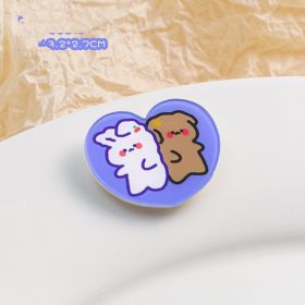 Cartoon Acrylic Brooch Cute Decorative Accessories (Option: Lovely partner)