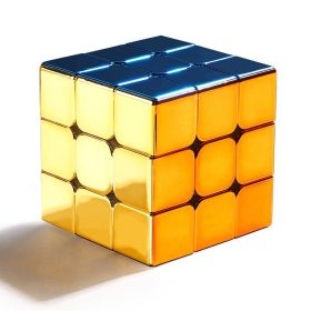 Electroplating Third-order Magnetic Plastic Cube Professional Toy (Option: 3x3)