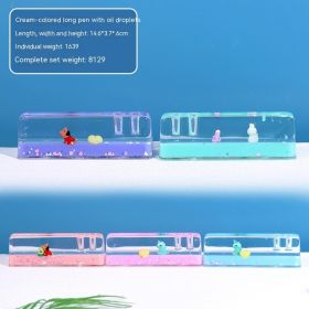 Creative Oil Drops Decoration Toys Home (Option: Random Color-Milk Color Strip Penholder)