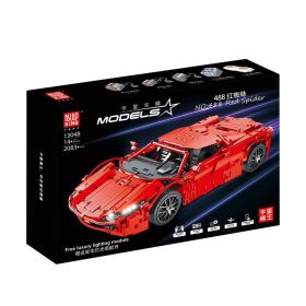 Red Spider Sports Car Electric APP Double Remote Control Small Particle Building Block Toy (Option: 13048 Red Spider Sports Car)