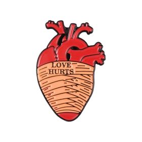 Cartoon Creative Alloy Heart Series Brooch (Option: XZ2213)