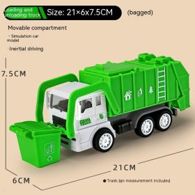 Children's Inertia Garbage Sorting Bucket And Sanitation Water Tank Truck (Option: Loading and unloading)