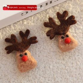 Material Ankle Bite Christmas Poison Pendant (Option: Wool Elk Brown)