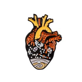 Cartoon Creative Alloy Heart Series Brooch (Option: XZ2197)