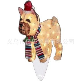 New Christmas Dog Lighting Chain Courtyard Decoration LED Lights Christmas Scene Layout Decoration Ornaments (Option: A 2)