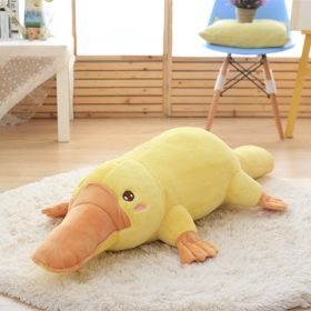 Platypus Prone Pillow Plush Toy Large Cushion (Option: Yellow-12 M)