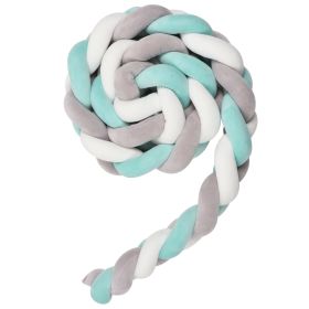 Knotted Long Pillow Three-strand Twist Spandex Bed Fence Baby (Option: Pale Blue-200cm)